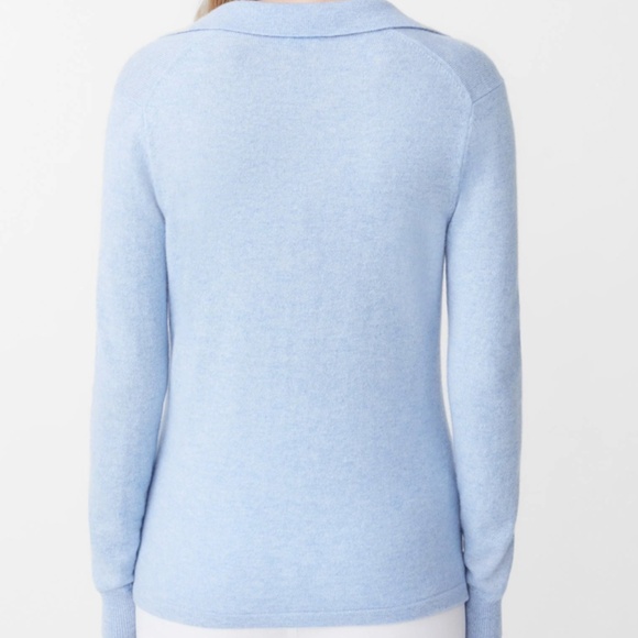 J.McLaughlin Cashmere Alyce Johnny Collar Sweater, Size XL - Picture 5 of 5